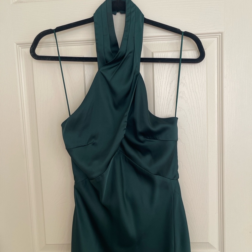 Astr Green Halter Midi Dress - Picture 7 of 7